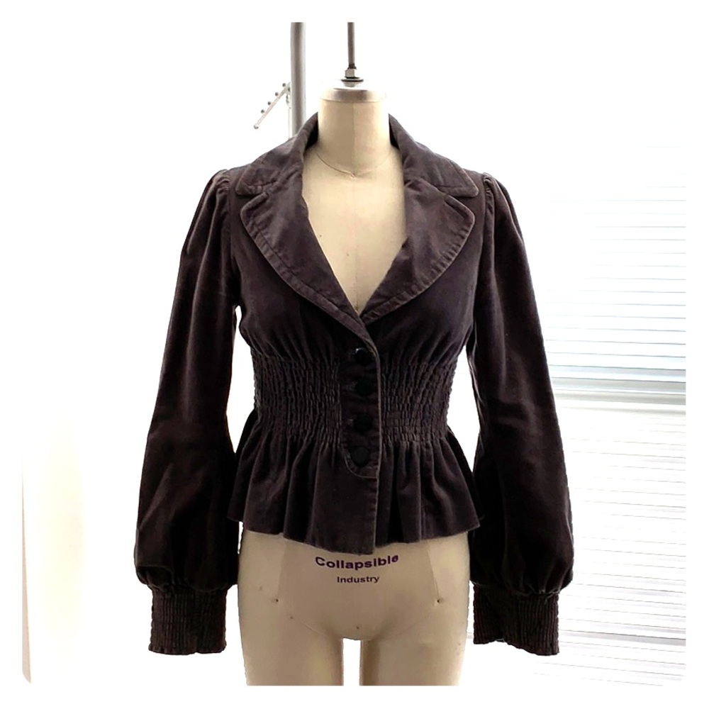 ELEVENSES Velvet Pewter Jacket